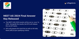 NEET UG 2024 Final Answer Key Released @exams.nta.ac.in/NEET; Check Direct Link Here